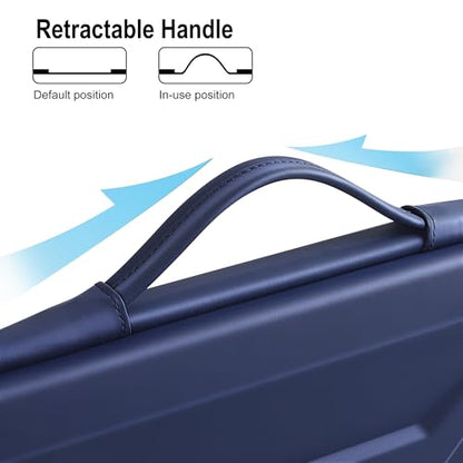 DOMISO 15.6-16 Inch Laptop Hard Case, Waterproof Shockproof Hard Shell Laptop Sleeve Protective Computer Bag for Macbook Pro/Lenovo IdeaPad/HP ENVY/Dell XPS, Navy Blue - color: Navy Blue, size: 15 - 15.6 Inch