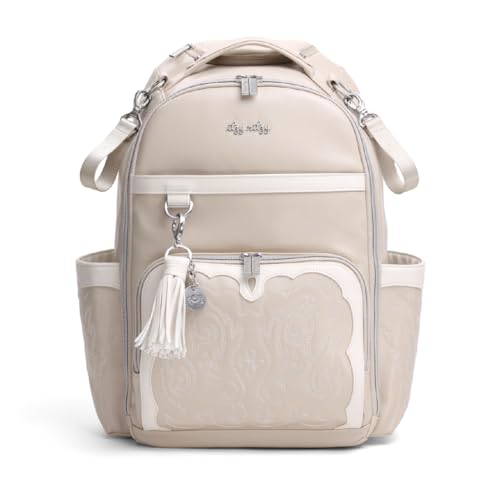 Itzy Ritzy Boss Plus Large Diaper Bag Backpack with 19 Pockets (Oat) - color: Oat