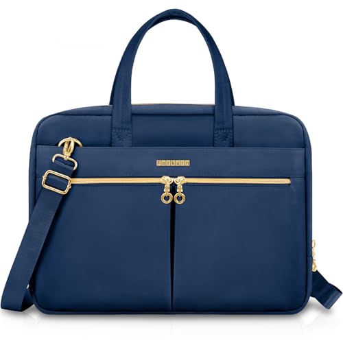 Ferkurn Laptop Bag Case Women Men Computer Bag Compatible with MacBook/HP/LG/Dell, Shoulder Strap Slim Carrying Messenger Briefcase, Blue, 14 Inch - color: Blue, size: 14 inch