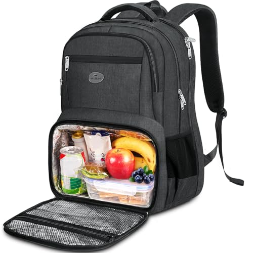 MATEIN 18 Inch Backpack for Men, Large Work Backpack with Lunch Compartment | Water Resistant, Insulated Cooler Computer Bag, Sturdy, Padded, Carry On Laptop Daypack, Commute College Travel - color: Charcoal Grey, size: 18 Inch