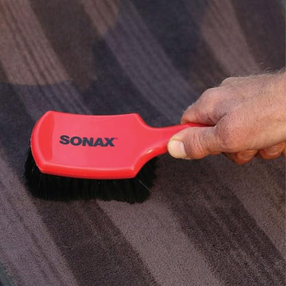 SONAX Intensive Cleaning Brush | Durable Scrub Brush for Interior & Exterior Car Detailing | Upholstery, Carpet, Vinyl, Rubber & Floor Mats | Ergonomic Handle | 491700