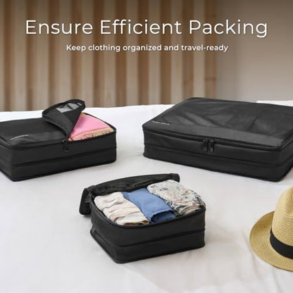 Briggs & Riley Travel Essentials Check In Compression Packing Cube Set - color: Ocean, size: Checked