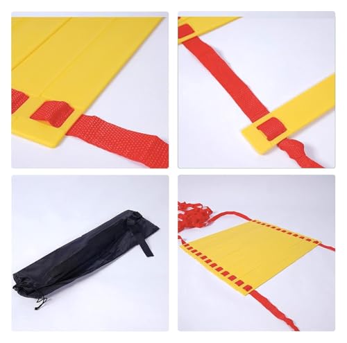 Agility Ladder, Speed Ladder, Cones Football Training Equipment, Speed Agility Set, for Indoor/Outdoor - size: 5m