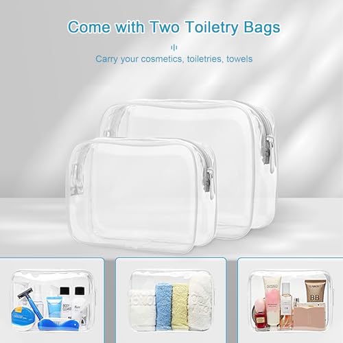 Sinaliy Large Expandable Travel Backpack for Men and Women, 17 Inch Laptop, Waterproof, Casual, College, Business, Hiking, Camping - color: Light Blue