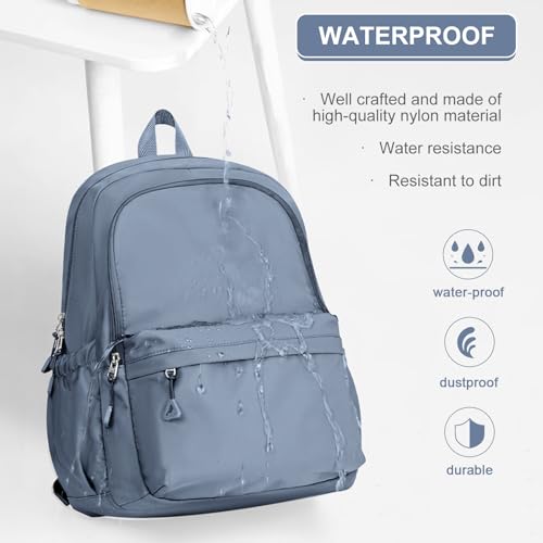 Casual Laptop Backpack for Women Men College Bookbag Waterproof Lightweight School Bag 15.6inch Laptop Daypack Large Capacity School Backpack for Teens Boys Girls (sapphire blue) - color: Sapphire Blue