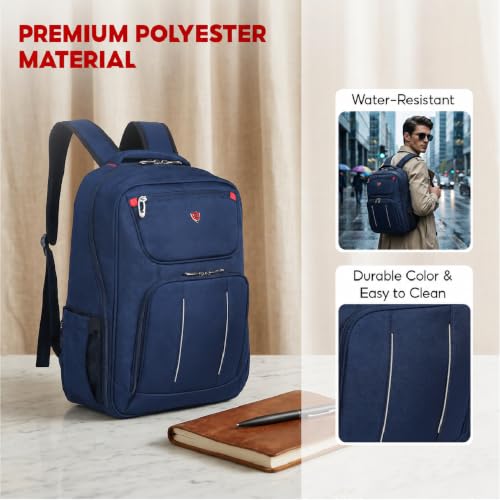 SAKOS Turbo 15.6 inch Laptop Backpack, Professional Travel Backpack Carry on Flight - TSA Approved, Water Resistant Luggage Backpack for Men & Women, College Backpack with Laptop Compartment - Blue - color: 5. Turbo - Blue