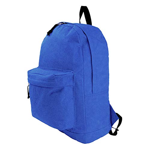 K-Cliffs Classic Bookbag Basic Backpack School Bookbag Student Simple Emergency Survival Daypack - color: Royal