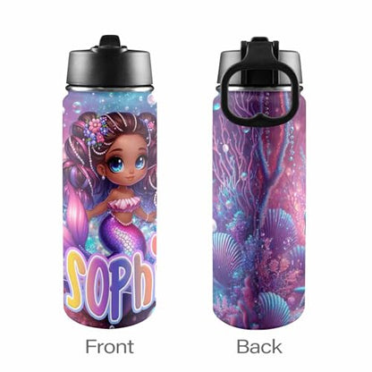 M YESCUSTOM Personalized Backpacks For Girls With Mermaid Princess, Back to School Custom Backpack For Kids, Customized Name Backpacks, Custom Print Bookbag Set Gifts for Daughter Granddaughter - color: D10