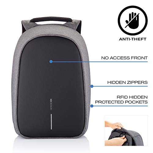 XDDesign HERO Small Anti-Theft Laptop Backpack 10.5L with 13.3" Laptop /12.9" Tablet Compartment | Slash-Resistant | Eco Friendly | Waterproof | Anti-shocked Travel Backpack w/USB Charging Port
