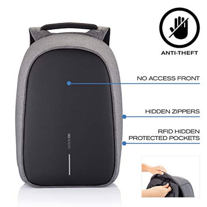 XDDesign HERO Small Anti-Theft Laptop Backpack 10.5L with 13.3" Laptop /12.9" Tablet Compartment | Slash-Resistant | Eco Friendly | Waterproof | Anti-shocked Travel Backpack w/USB Charging Port