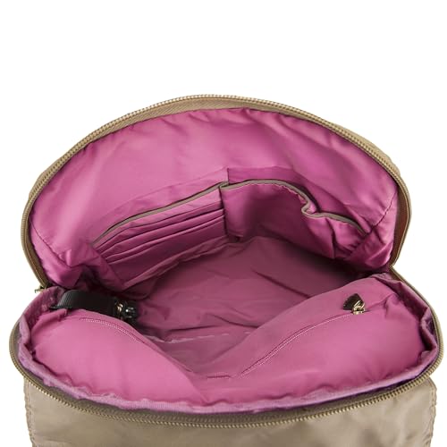 Travelon Anti-Theft Signature Slim Backpack - color: Latte