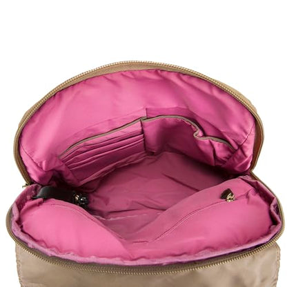 Travelon Anti-Theft Signature Slim Backpack - color: Latte