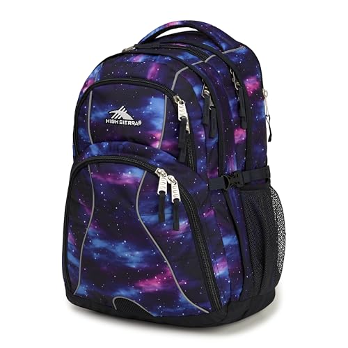 High Sierra Swerve Laptop Backpack, Cosmos/Midnight Blue, One Size - color: Cosmos/Midnight Blue