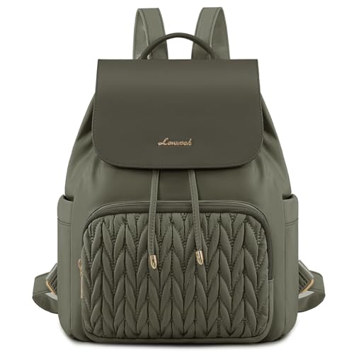 LOVEVOOK Backpack Purse for Women,Small Backpack for Women for Travel Work,Cute Backpack Daypack With Anti-theft Pocket,Fashion Ladies Backpack for Daily College Shopping - color: Green, size: 13 inch