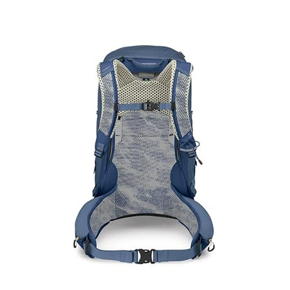 Osprey Stratos 34L Men's Hiking Backpack - Camping Bag with Waterproof Raincover, Bottle Pockets, & Gear Straps, Nirvana Blue - color: Nirvana Blue, style: 34l