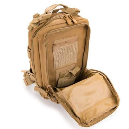 Medium Backpack with Pistol Retention System, Tan - color: Tan