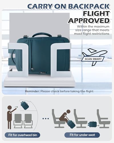 VGCUB Vacuum Backpack Travel with Pump, 40L Carry On Travel Backpack Flight Approved TSA, Vacuum Seal Compression Bags for Clothing, Waterproof Personal Item Bag for Women Men Peacock Blue - color: A-peacock Blue With Vacuum Bag