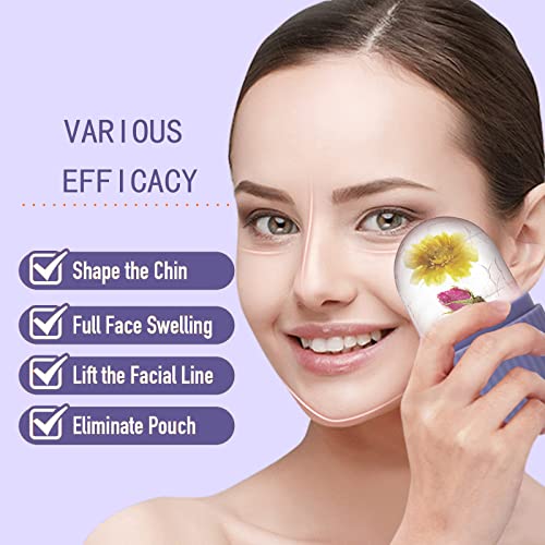 XHJRI Ice Face Roller Massager,Ice Cube Roller for Face, Eyes and Neck Naturally Conditioning and Skin Care,De-Puff Eye Bags,Reduce Migraine Pain,Reusable Massage Silicone Ice Mold (Purple) - color: Purple