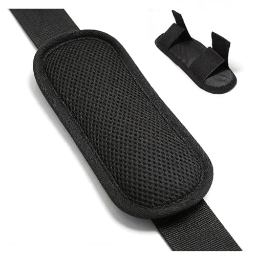Soft Shoulder Strap Pad, Removable Backpack Strap Pads, Breathable Backpack Shoulder Cushion with Pressure Relief for Duffle Bag Guitar Straps (2 pcs Black)