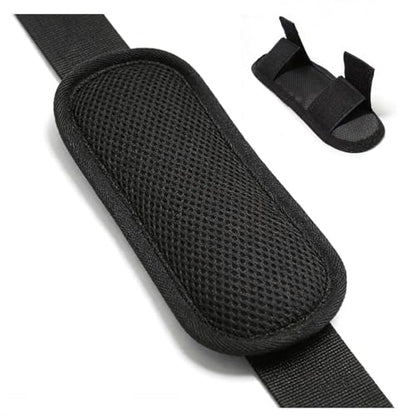 Soft Shoulder Strap Pad, Removable Backpack Strap Pads, Breathable Backpack Shoulder Cushion with Pressure Relief for Duffle Bag Guitar Straps (2 pcs Black)