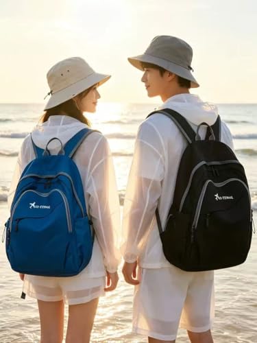 Geboldil Men's and women's leisure waterproof travel backpack. 25L. blue - color: Blue2