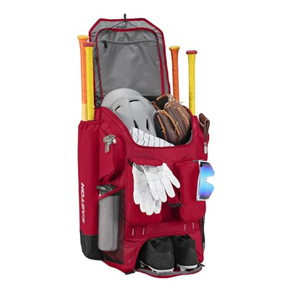 Easton Five Tool Phenom Backpack Equipment Bag - color: Red