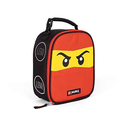 LEGO NINJAGO Lunch Box, Insulated Soft Reusable Lunch Bag Meal Container for Boys and Girls, Perfect for School, or Travel, Meal Tote to Keep Food and Drinks Cold, Future Red - color: Future Red