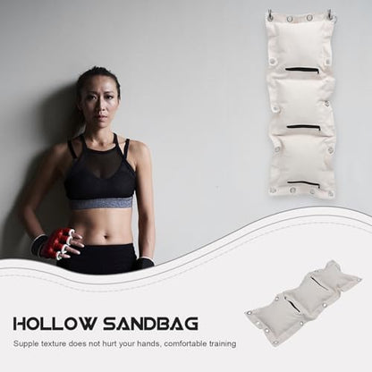 FRCOLOR Triplet Wing Style Boxing Wall Bag Thickened Heavy Duty Empty Sandbag Training Pad for Home Fitness and Martial Arts Workout