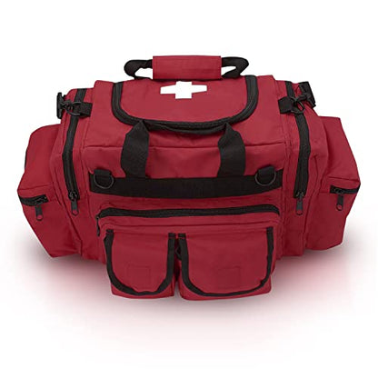 ASA TECHMED First Aid Responder EMS Emergency Medical Trauma Bag Deluxe, Red - color: Red