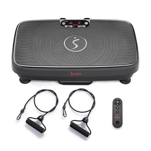 Sunny Health & Fitness Fitboard Vibration Platform Exercise Machine with Multiple Speed Settings and Vibration Modes for Multipurpose Workouts - size: 2D