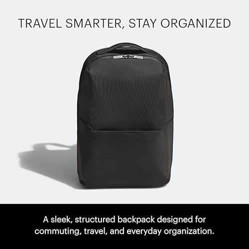 Away The Everywhere Zip Backpack - Personal Item Airline Approved Backpack with 16” Padded Laptop Sleeve, Water Bottle Pocket, Interior and Exterior Pockets - Fits Up to 16-Inch Laptops - Jet Black - color: Jet Black