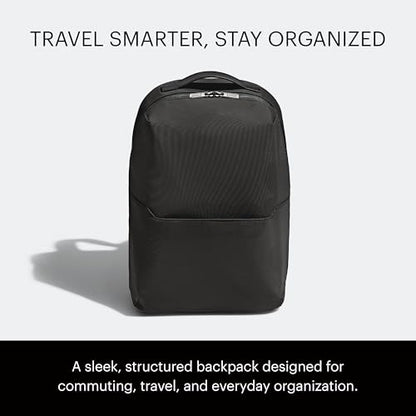 Away The Everywhere Zip Backpack - Personal Item Airline Approved Backpack with 16” Padded Laptop Sleeve, Water Bottle Pocket, Interior and Exterior Pockets - Fits Up to 16-Inch Laptops - Jet Black - color: Jet Black