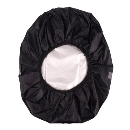 Water Rain Covers for Backpack Rucksack Rain Covers Rainproof Protector with Reflective Strips Bag Rain Covers - color: Black Color-L