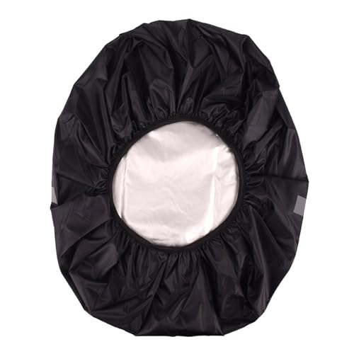 Water Rain Covers for Backpack Rucksack Rain Covers Rainproof Protector with Reflective Strips Bag Rain Covers - color: Black Color-M