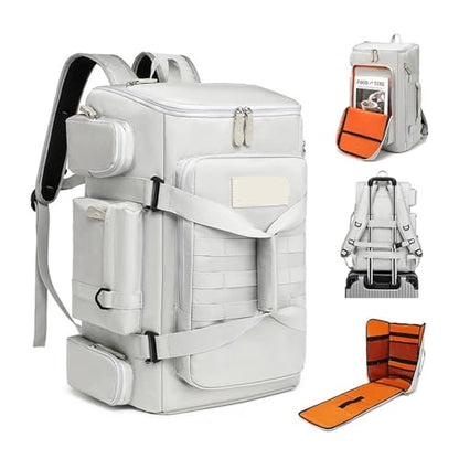Travel Backpack Business Bag Wet And Dry Separation Shoulder Bags compartment Daypack Large Capacity Outdoor Pack(Gray) - color: Gray