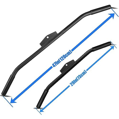 Lat Pulldown Attachments for Cable Machine, 29/39/ 48 Inch Wide Grip Lat Pull down Bar with Non-slip Handle, Lat Bar for Home Gym Tricep Bar Training - color: Combo-1
