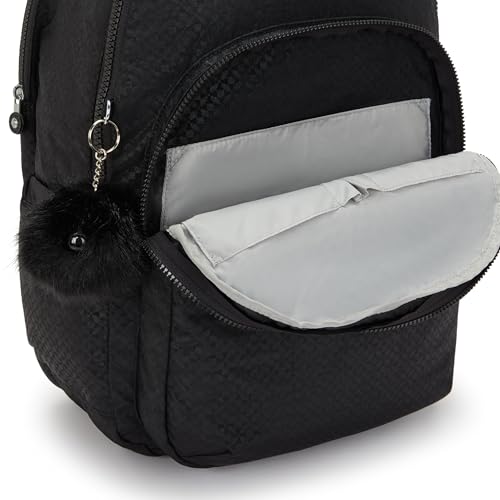 Kipling Women's Seoul Extra Large 17" Laptop Backpack, Durable, Roomy with Padded Shoulder Straps, Built-In Protective Sleeve - color: Echo Emb, size: 13.5''L x 17.75''H x 9''D