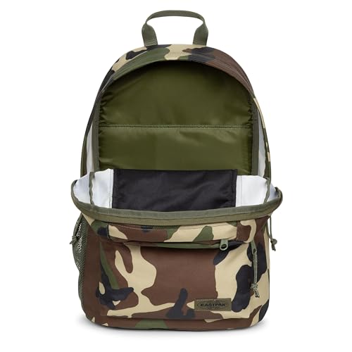 EASTPAK Padded Double – 24L Squared Backpack with Dual Front Pockets, 13” Laptop Sleeve, Bottle Holder & Padded Straps, Camo - color: Camo