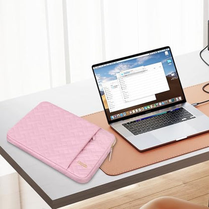 Lacdo 14 Inch Laptop Sleeve Case for HP Lenovo Dell ASUS Acer Chromebook 14, HP Stream 14, Dell Inspiron 14 / Latitude 14, Lenovo ThinkPad 14 / IdeaPad 14, ASUS VivoBook/ZenBook 14 Computer Bag, Pink - color: Pink, size: 14 Inch