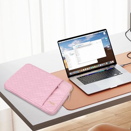 Lacdo Laptop Sleeve Case for 14 inch New MacBook Pro M5 Pro/Max A3426 A3427 (2026), M5/M4/M3/M2/M1 A3434 A3112 A3401 A3185 A2918 2025-2021, 13.8 inch Microsoft Surface Laptop 7th Computer Bag, Pink - color: Pink, size: New MacBook Pro 14 Inch