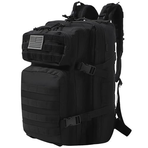 WESTEND 30L Tactical Backpack for Men – Military Assault Pack with MOLLE System, Heavy Duty Bug Out Bag for Outdoor Activity - color: Usa Molle