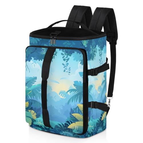 Gym Backpack, Water Resistant Carry-On Bag with Padded Shoulder Straps