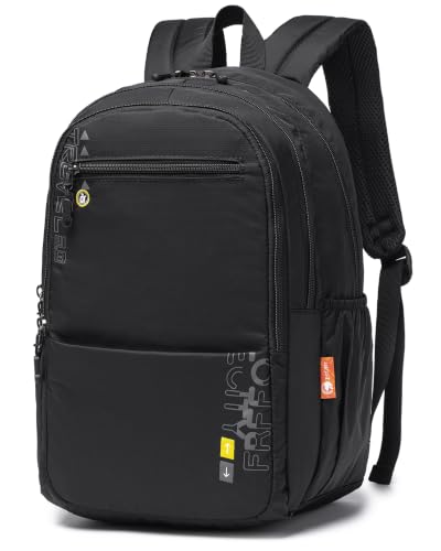 Airlines Personal Item Bag 17x10x9 Travel Backpack Carry On Flight Approved Lightweight Causal Bookbag for College (Black) - color: Black