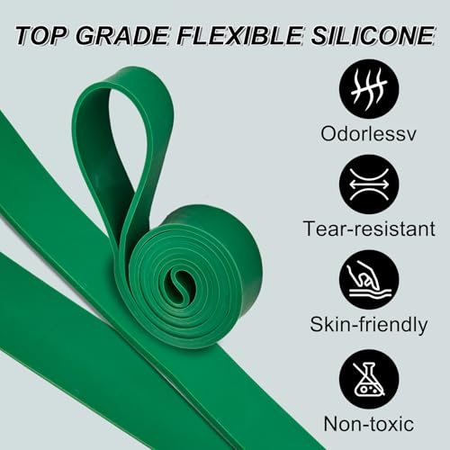 Garvee Pull Up Assistance Bands, 4/5-Pack Resistance Bands Set, Natural Latex Exercise Bands for Strength Training, Stretching, Physical Therapy, Home Gym for Women Men - color: Regular 15-125 lbs