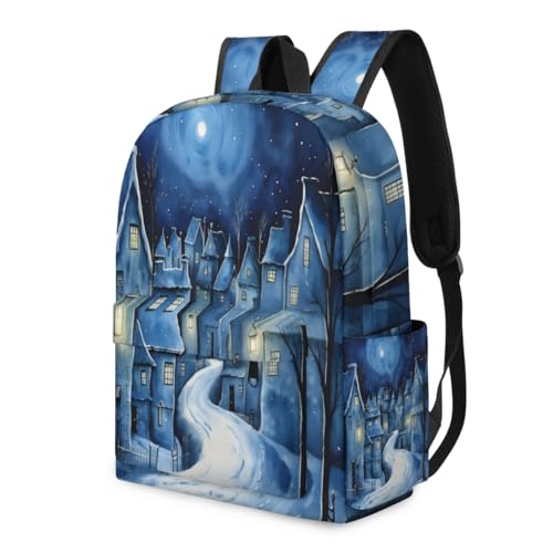 QsirBC City Texture Small Travel Backpack Casual Daypack Backpacks Lightweight Waterproof College Bookbags for Women Gift - color: City Texture