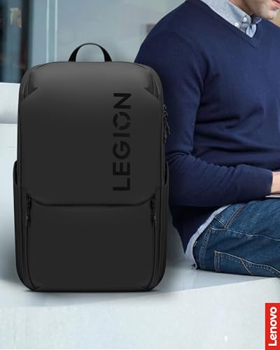 Lenovo Legion Gaming Laptop Backpack GB800, 21L Capacity, Fits 17-inch Laptops, Water Resistant, Three Main Compartments & 19 Specialiized Pockets, Black - style: Gb800 Black