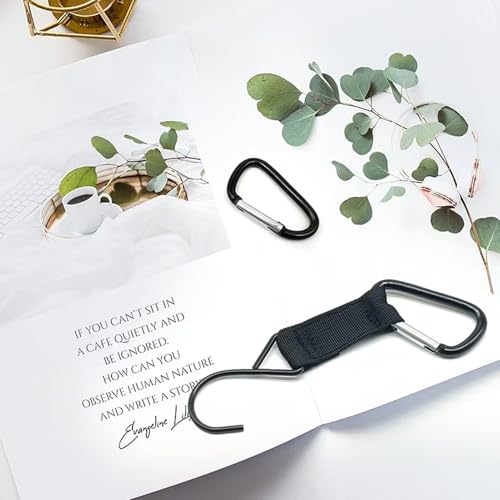 Fence Hooks for Bat Bags and Water Bottle,Hanging Buckles Metal Hooks for Baseball,Tennis,Softball,Football Bag Outdoor Sports Equipment (2)