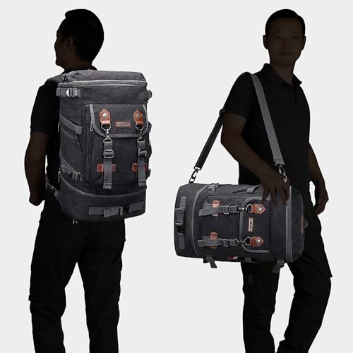WITZMAN Travel Backpack for Men Women Carry-on Airline Approved - color: Black