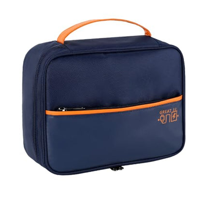 Organizer Bag Big Case Cable Electronic Devices Travel Pouch USB Charger Accessories Mouse Phone SD Power Bank Earphone - color: Navy Blue