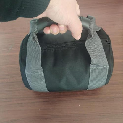 Kettlebell Sandbag Bag Only with Handle - Sand Weights Bag for Functional Fitness, Boxing, Bodybuilding (Sand Not Included) - color: Gray